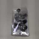 CHICTIE Black Shower Curtain Hooks, 12 Pieces, Metal, Shower Curtain Rings, Modern Decorative Design