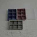 Silicone Ice Cube Trays 3 Pack - Large Size Silicone Ice Cube Molds with Leak Proof Removable Lid Square Ice Cube Tray And BPA Free for Cocktail,Whiskey, Stackable Flexible Ice (Blue Pink Green)