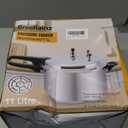 BreeRainz 12 Quart Pressure Cooker, Aluminum Pressure Canner w/Cooking Rack for Steaming,Canning and Stewing, Silver