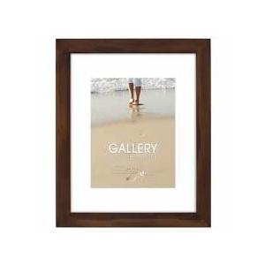 Malden Walnut Floating Glass Picture Frame, 16 x 20 inches