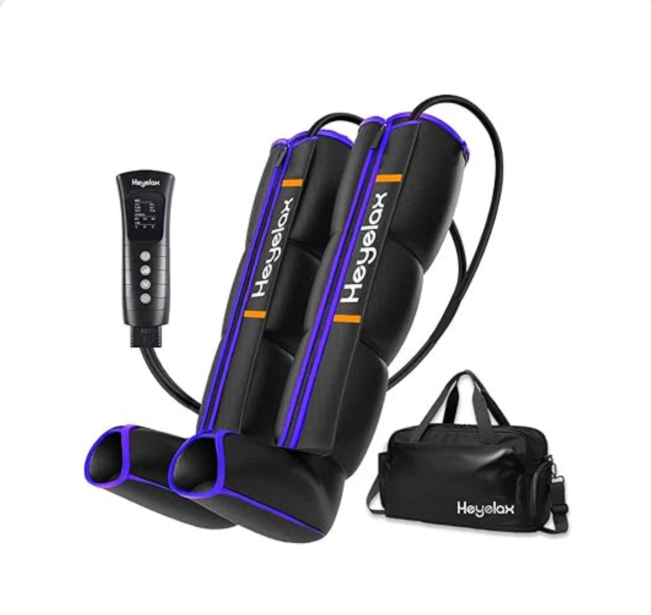 Leg Compression Massager for Circulation and Pain Relief FSA, Recovery Boots Sleeve for Fast Therapy, Full Leg Massager as Ideal Gifts for Women Men, Large