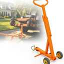 Heavy Duty Zero Turn Mower Lift Jack - 800 lbs Capacity Lawn Mower Lift with Safety Locking Arm, Portable Riding Mower Lift for Blade Changes, Oil Changes & Deck Cleaning
