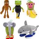 5 Pcs Italian Brainrot Plush, Italian Brainrot Gift,Cute Stuffed Figure Doll for Kids and Adults Inspired Plush