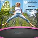 SereneLife 10ft Outdoor Trampoline with Safety Net Enclosure - Large Backyard Trampoline for Kids, Teens & Adults, Weather-Resistant Jumping Mat, Sturdy Frame, Perfect for Family Fun, 120"x120"x100.8"