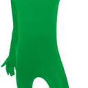Morphsuits Kids Bodysuit Full Body Suit Halloween Costume, Skin Suit For Boys (Large, Green)