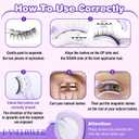 Magnetic Eyelashes, Magnetic Eyelashes with Applicator, Natural Look Magnetic Lashes, No Need Glue False Eyelashes Wispy Lashes by Lanflower