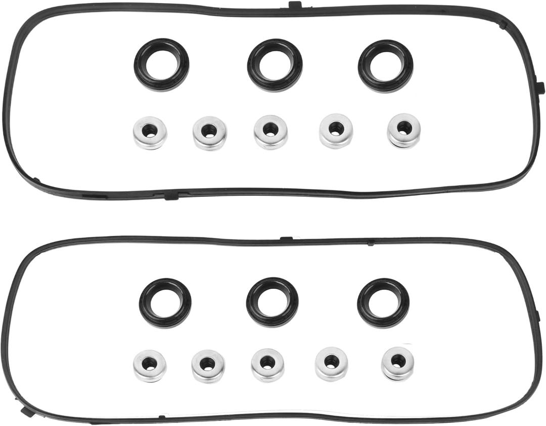 VS50607R Engine Valve Cover Gasket Set for 2003-2008 Honda Accord Pilot Ridgeline & Acura MDX RLTL & Saturn Vue 3.0L 3.2L 3.5L 3.7L, 2003 2004 2005 2006 2007 2008 2009 2010