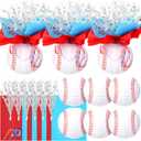 26 Pieces Baseball Paper Lanterns Decorations Centerpieces Sport Centerpieces Supplies with Metallic Foil Spray Centerpiece Wrapping Paper and Ribbons for Sport Birthday Party