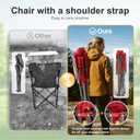 LET'S CAMP Oversized 29.52" High Back Camping Chairs Heavy Duty Lawn Chair Support 500LBS, Collapsible Chair with Cup Holder, Side Pocket,2 Pack(Red)