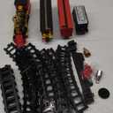 Letapapa Train Set, Christmas Train Sets for Under The Tree, Electric Train Toy for Boys & Girls, Toy Train w/Steam Locomotive, Tracks, Lights & Sound, for 3 4 5 6 7 8+ Year Old Kids