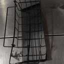 Sponge Holder for Kitchen Sink, Self-Drainage Kitchen Sink Caddy, Rustproof Steel Dish Sponge Organizer with Removable Dishcloth Rack, Soap Dispenser Brush Holder Storage for Bathroom, Black