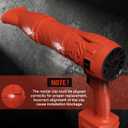 Electric Leaf Blower Cordless for Mwkee M-18 18V Battery, Handheld Leaf Blowers for Lawn Care, Blowing Leaves Dust, Turbo Jet Blower Dryer, Battery Powered Mini Leaf Blower (Battery Not Included)