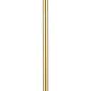 Modern Globe Pendant Light 1-Light Mid Century Chandelier Large 7.87 White Globe Glass Shade Brushed Brass Finished Hanging Light Fixture for Kitchen Island (Gold)