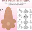 Boob Tape for Breast Lift: 3 Pairs Invisible Sticky Boobytape for Push Up & 6 Pairs Nipple Covers - Women A-H Cup (Beige)