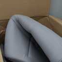 Cot Mattress Topper (Improved Thickness), Foam Quilted Pads for Camping, Soft Comfortable Sleeping Cot Mattress Pad Only, Camping Pad 75"x30" for Camp Cot/Rv Bunk/Narrow Twin Beds, Navy (30x75 Inch (Pack of 1), Grey)