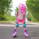 SWAY Inline Skates 4 Size Adjustable for Girls and Boys, All Wheels Light Up, Outdoor Inline Skates for Kids and Youths Age 4-16, Lightweight & Comfortable for Beginner (Purple)