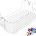 Upgraded DA97-20989A Refrigerator Door Bin Compatible with Samsung Refrigerator Door Shelf RF28T5021SR RF28T5001SR RF28T5101SR RF28T5021SG RF28T5F01SR DA63-09780A AP7014565 PS16556771 Left Shelf