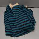 UEU Women Oversized Striped Crewneck Sweatshirt Long Sleeve Color Block Pullover Tops Casual Loose Workout Shirt (Green, XL)