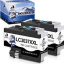 DOUBLE D Compatible Ink Cartridge Pigment Replacement for Brother LC3037 XXL LC3037XXL LC3037BK for MFC-J5845DW MFC-J5845DW MFC-J5945DW MFC-J6545DW MFC-J6945DW MFC-J6545DW XL (2-Pack Black)