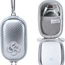 Hard Case Compatible for Apple Magic Mouse (1 2 & 3 Gen) Including Carabiner (Silver)