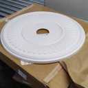 Ekena Millwork CMP22BE Berkshire Thermoformed PVC Ceiling Medallion (Fits Canopies up to 10 1/8"), 22"OD x 3 1/2"ID x 1"P (Unfinished)