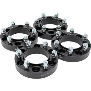 Wheel Spacer Set of 4-6 Lug 1.25 inch 32mm Hub Centric 6x5.5 - Compatible with Toyota Vehicles - 1996-2018 4Runner, 01-07 Sequoia, 2001-18 Tacoma, 00-06 Tundra, FJ Cruiser - 6x139.7mm