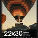 22x30 Picture Frame Black, with HD Plexiglass Durable and Scratch-proof for Horizontal or Vertical Wall Mounting, 1 Pack