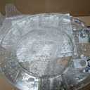 Angol Shiold ROUND Resin Toilet Seat Soft Close Silver Foil 16.5"