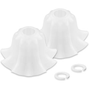 Plastic Lampshades Set of 2, Flower Lampshades 3.7" Top x 7.7" Bottom x 4.5" High, Seaside village Table lamp, Floor Lamps, Pendant Light, Wall Light Replacement Lampshade