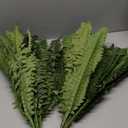 Fake Ferns - Set of 2 Artificial Fern,35 Leaves for Each Bouquet - Indoor/Outdoor Faux Boston Fake Fern Bush Plant for Home, Office, Garden Decoration.33Inch