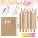Sinload 72 Set Mini Colored Pencil Bulk for Kid 3.5in Colored Pencils for Coloring Drawing Bulk for Student Teacher 12 Color with Sharpener Eraser School Classroom Party Favors Gifts