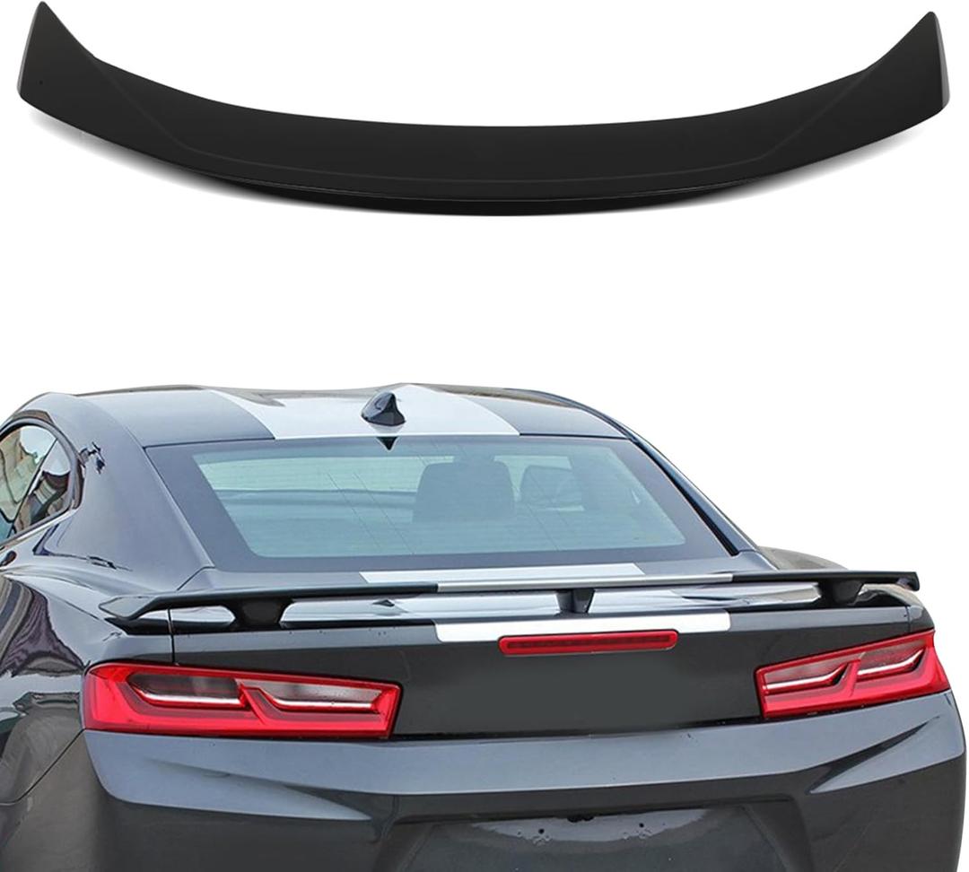 SCITOO ABS Spoiler Wing Fits for 2016-2021 for Chevrolet for Camaro 1PC Matte Black Rear Trunk Spoiler Wing