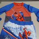 Marvel Spider-Man Boys UPF 50+ Rash Guard and Swim Trunks for Toddler and Big Kids, Size 4
