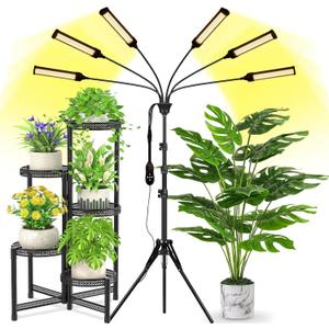 LED Grow Lights for Indoor Plants Full Spectrum, 540 LEDs Plant Lights for Indoor Growing with 58" Adjustable Stand, Plant Grow Lights with Auto 3/6/9/12/15/18H Timer for Indoor Tall Plants.