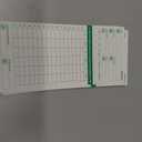 uPunch All Pay Periods Time Cards, 2-Sided, 3.5" x 7.5", Green, Pack Of 50, HNTCG1050