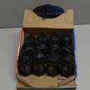 Hortsun 24 Pcs Halloween Mini Vintage LED Lantern for Centerpiece Wedding Decorative Lantern with Flickery Candle Battery Powered Festival Hanging Tealight Ramadan Christmas Party Decor(Black)