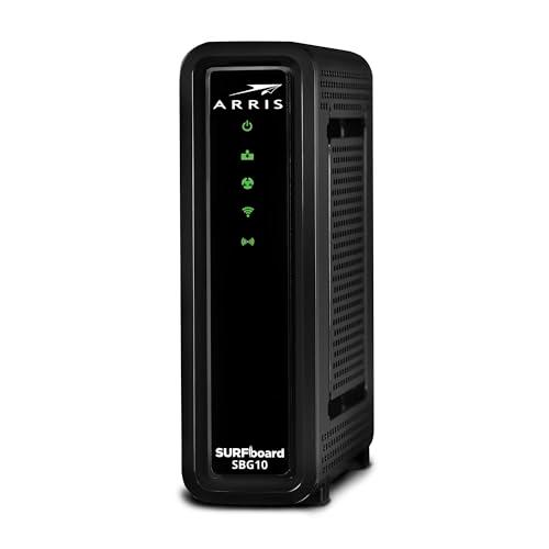 ARRIS (SBG10-RB) - Modem Router Combo - DOCSIS 3.0 16 x 4 Gigabit & AC1600 WiFi, [Check with your provider for compatibility]400 Mbps Max Internet Speeds