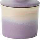 Butter Crock with Lid,French Butter Dish with Water,Butter Keeper for counter decor,Container Holder Kitchen Christmas Gifts Housewarming Home for Fresh Spreadable Butters (Purple Beige)