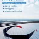 Flaperon Black Fog Foggles for Pilot Training, Adjustable Band, Embossed Hard Case. IFR and VFR training foggles. Durable polycarbonate lenses. Rubberized Tips.