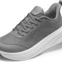 Men's Foot Shape Toe Box Running Shoes Comfortable Slip on Walking Shoes for Men Cushioned Athletic Tennis Shoes Men with Rubber Outsole (Dark Grey, 10.5)