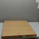 Large Wall Clock 24" Wood Wall Clock Rustic Silent Wall Clocks Roman Numerals for Living Room Dining Room Bedroom Kitchen Clock Wall Decor (Round - Blue)