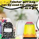 2 x Noxglory 24 Pcs Teacher Drawstring Gift Bags 6.9x5.3 Inch 4 Style Pencil Notebook Crayon Shaped Gift Bags Teacher Appreciation Present Sacks Goodie Candy Treat Bags for Teacher Classroom Party Favors
