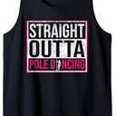Funny Pole Dance Dancing Womens Pole Fitness Quote Workout Tank Top, Large