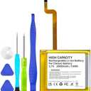 PFHL 2025 New Version, 2000mAh High Capacity Li-ion Square Replacement Battery for iPod Video/Classic Thin 5th-7th Gen