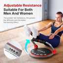 MERACH Ab Machine, Sit Up Exercise Equipment with 3 Adjustable Resistance Levels, Automatic Rebound Ab Crunch Machine for Core Workout, Ab Workout Equipment for Stomach