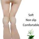 2 x 2-Pack Slightly Transparent Tights for girls, High Elasticity Sheen Glossy Anti-Slip for Work Dance Casual (Beige, S)