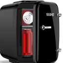 YASHE Mini Fridge 4 Liter 6 Cans Small Refrigerator for Skincare 110V AC 12V DC Thermoelectric Cooler and Warmer for Bedroom Office Dorm Car, Black 