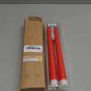 Ni-JASW Red Flameless Taper Candles with Remote, Battery Powered Valentines Day LED Candlesticks Flickering Set of 4