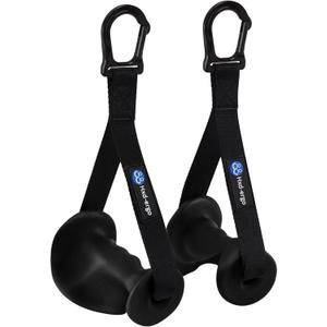 Ergonomic Exercise Handles for Cable Machine Attachments, Pilates, Strength Training WorkoutResistance Bands Heavy Duty Working Out Handles Accessories (Integrated Carabiner)