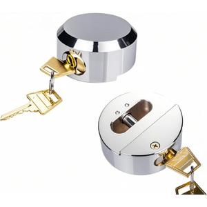 2 Pack Hidden Shackle Padlock Heavy Duty Trailer Lock Keyed Alike, Anti Theft 2.87/73mm Solid Steel Puck Locks Fits for Trailers, Trucks, Vehicles, Garage, Shipping Container